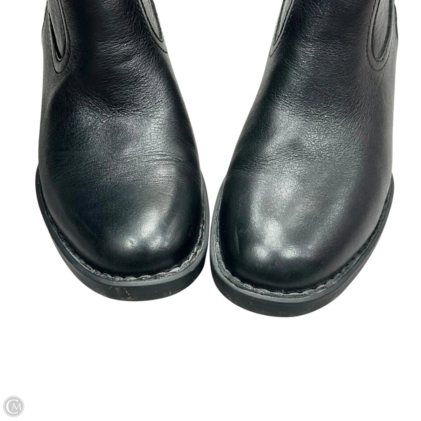 Boots Leather By Born In Black, Size: 6.5