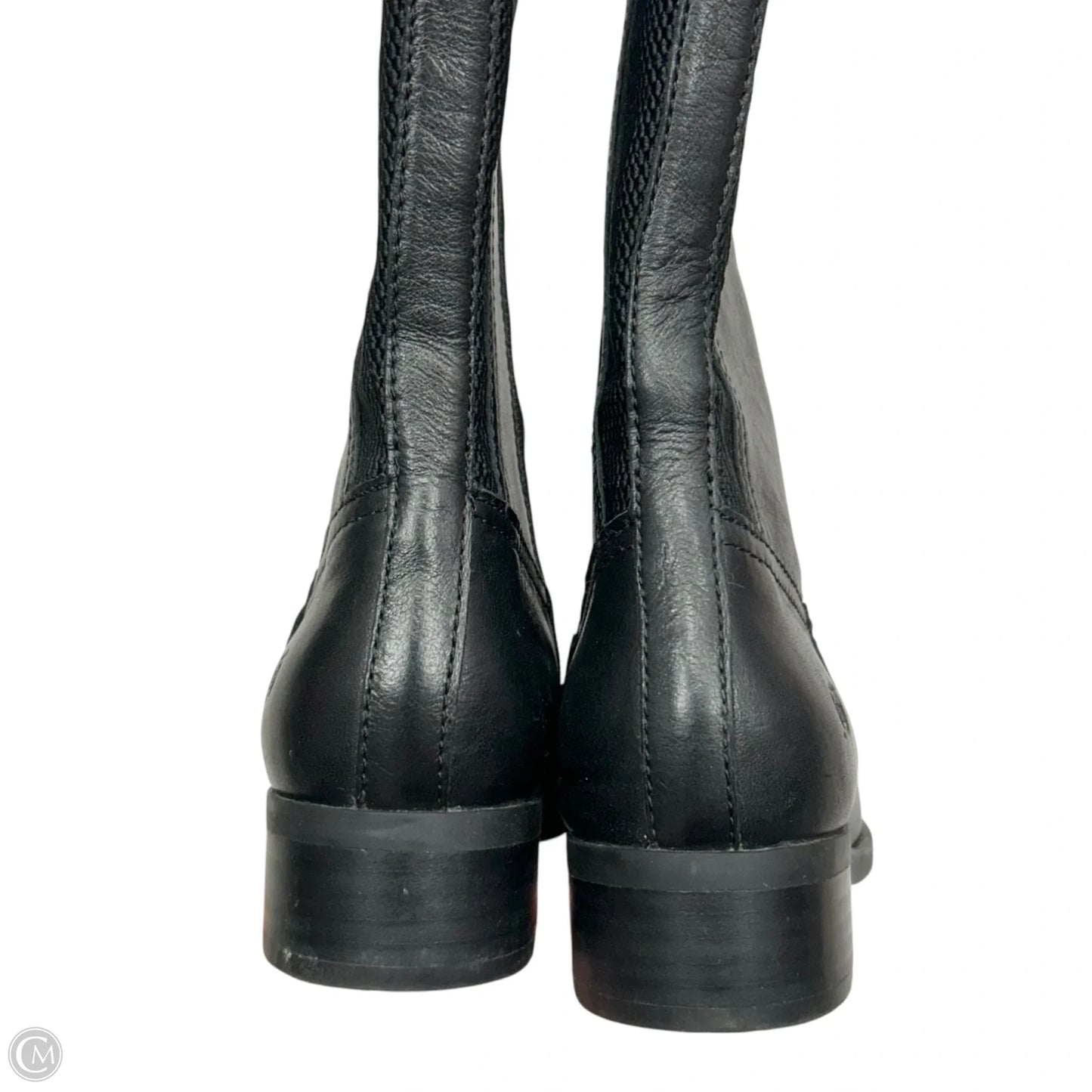 Boots Leather By Born In Black, Size: 6.5