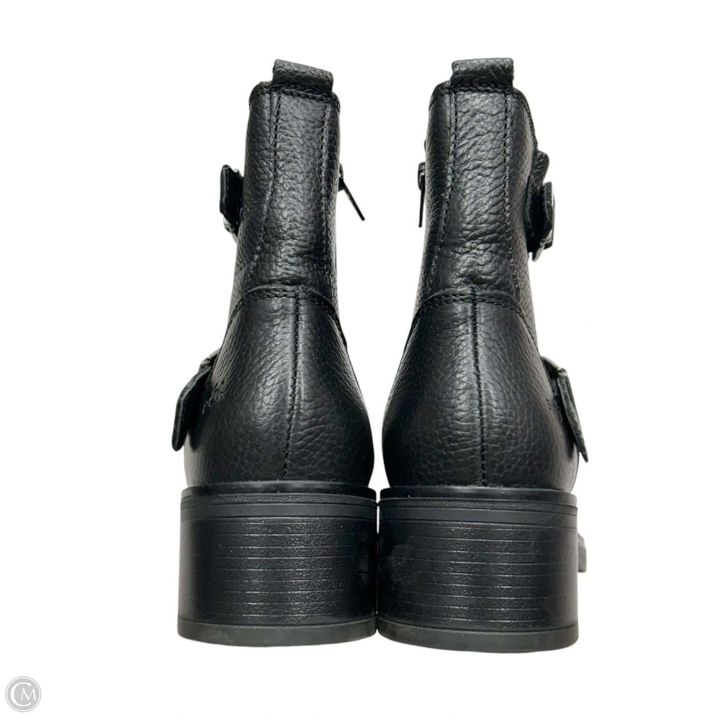 Boots Ankle Heels In Black, Size: 7.5