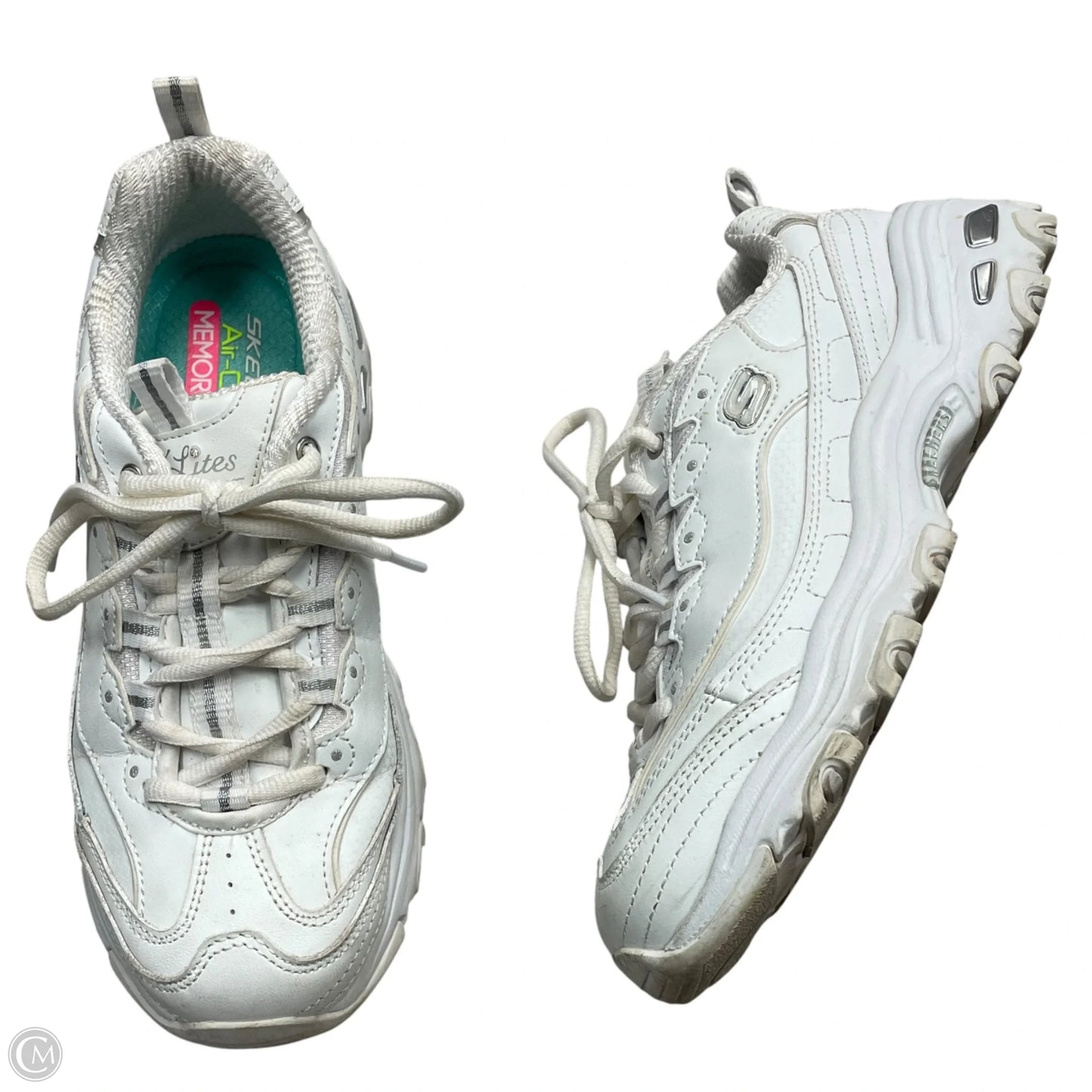 Shoes Athletic By Skechers In White, Size: 7.5