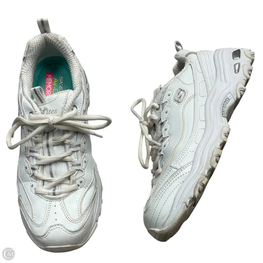 Shoes Athletic By Skechers In White, Size: 7.5