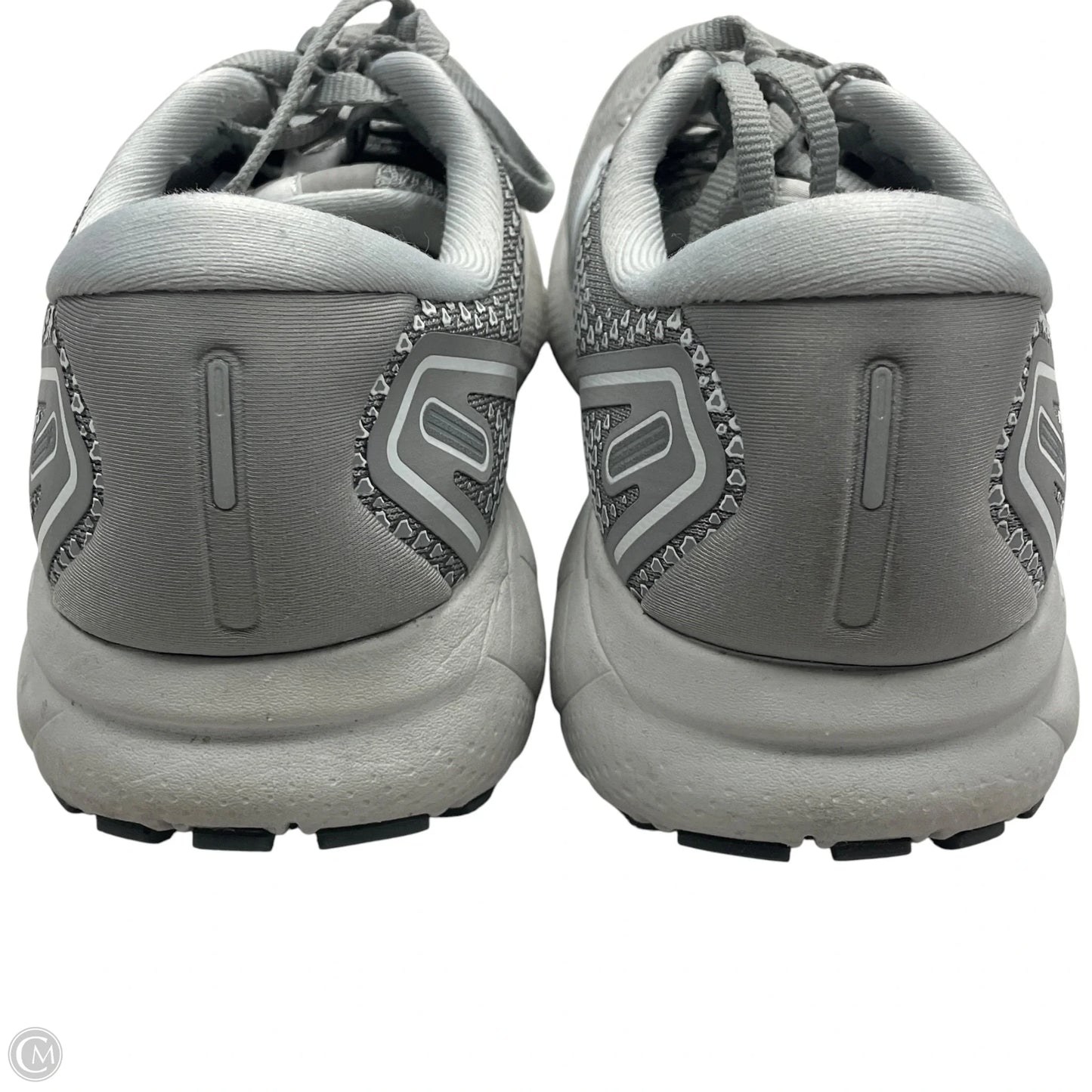 Shoes Athletic By Brooks In Grey & White, Size: 9.5