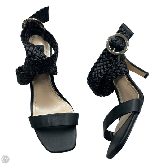 Sandals Heels Block By White House Black Market In Black, Size: 8.5