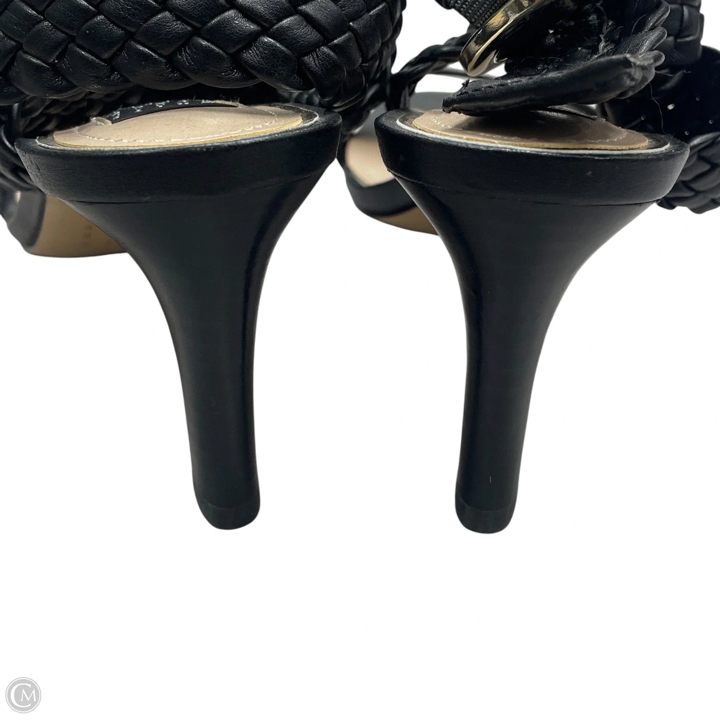 Sandals Heels Block By White House Black Market In Black, Size: 8.5