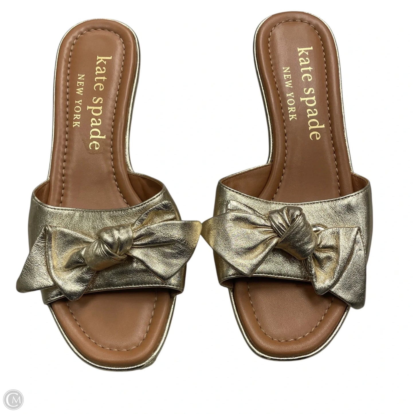 Shoes Designer By Kate Spade In Gold, Size: 8.5