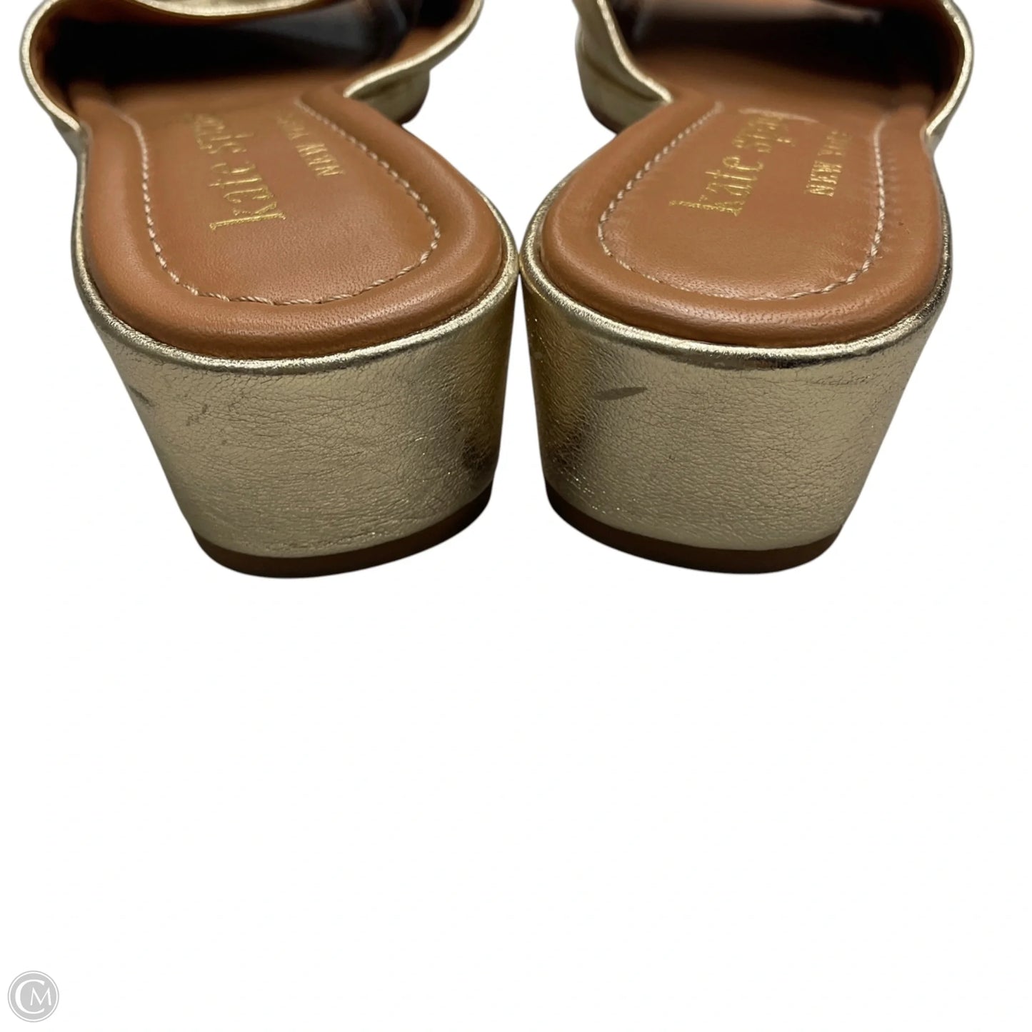 Shoes Designer By Kate Spade In Gold, Size: 8.5