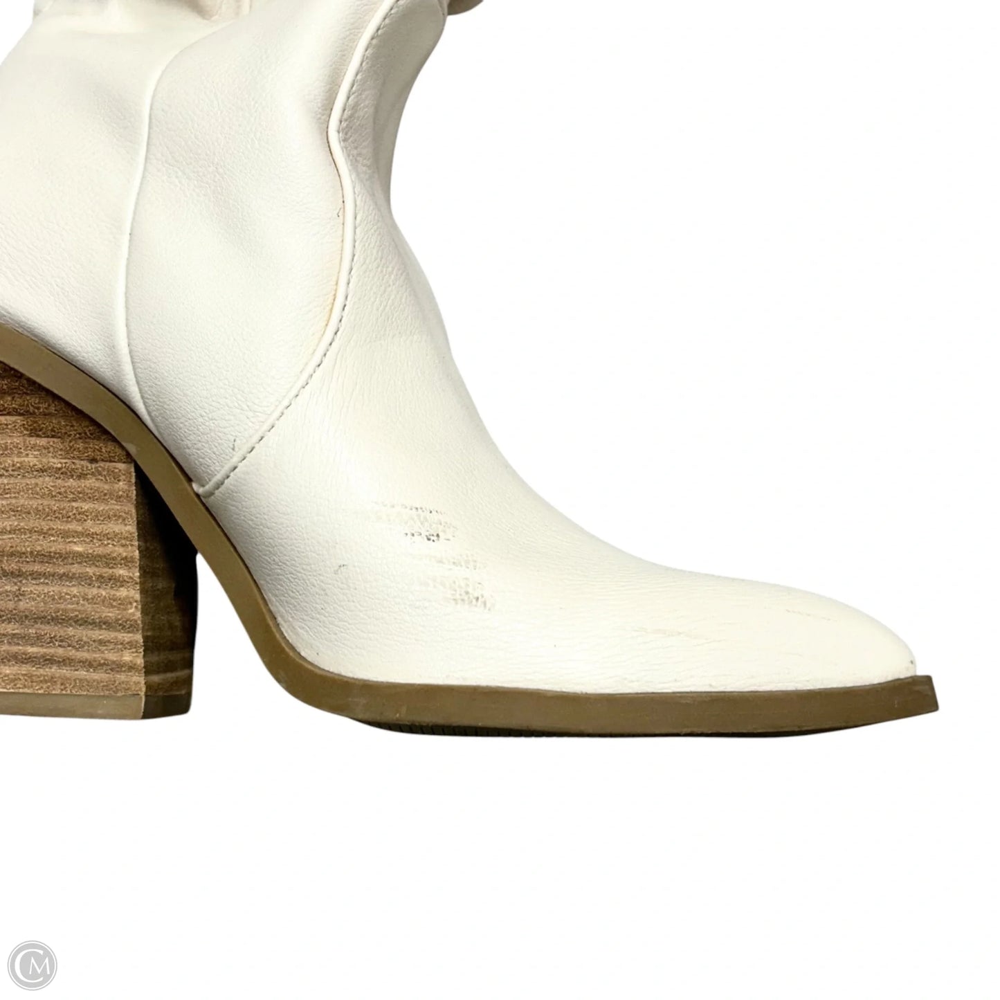Boots Mid-calf Heels By Tang Tang In Ivory, Size: 7