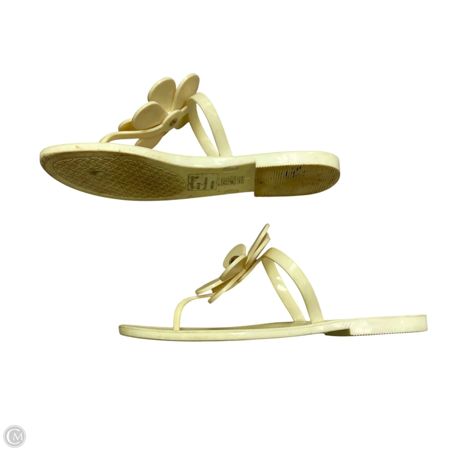 Sandals Designer By Tory Burch In Cream, Size: 6