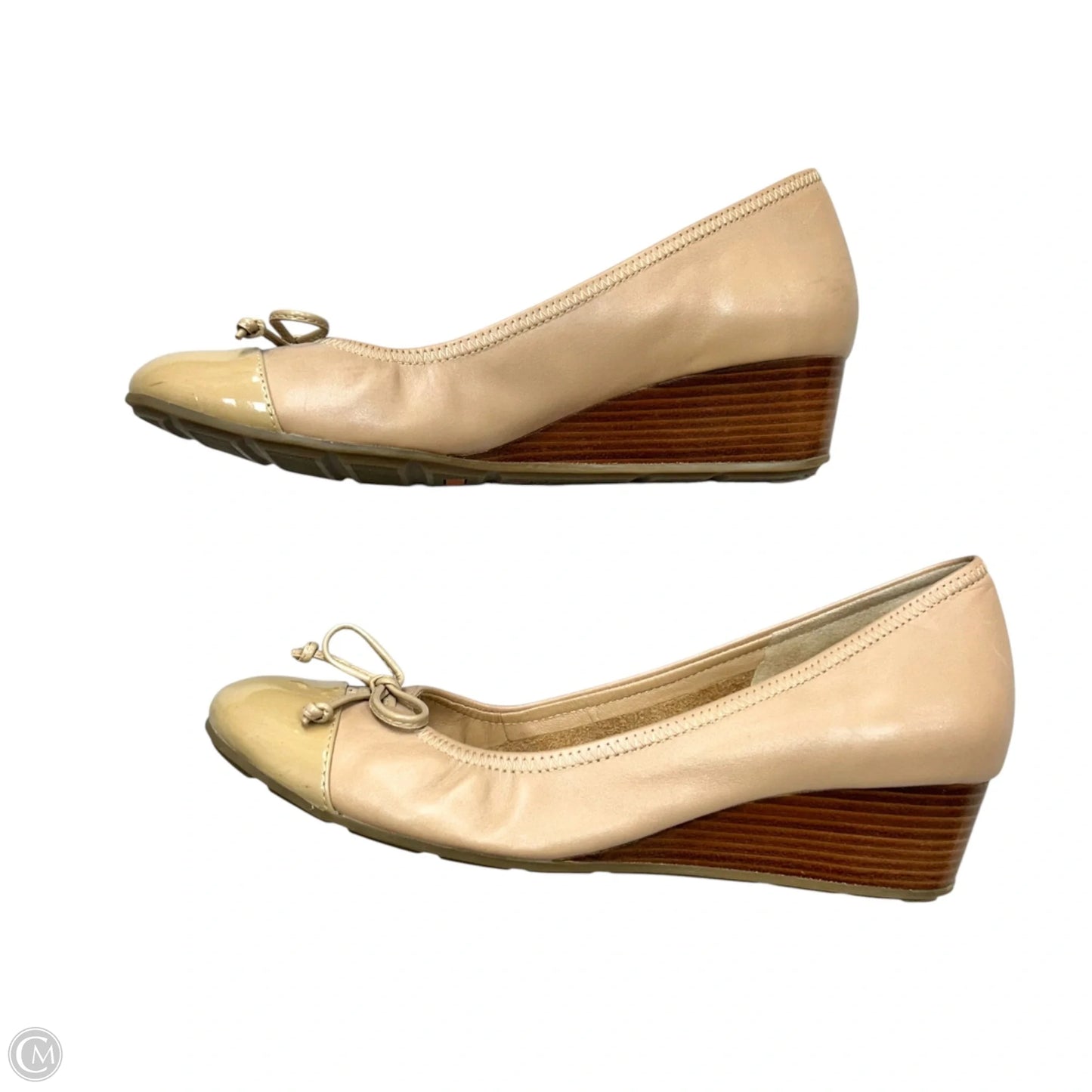 Shoes Heels Wedge By Cole-haan In Tan, Size: 8.5