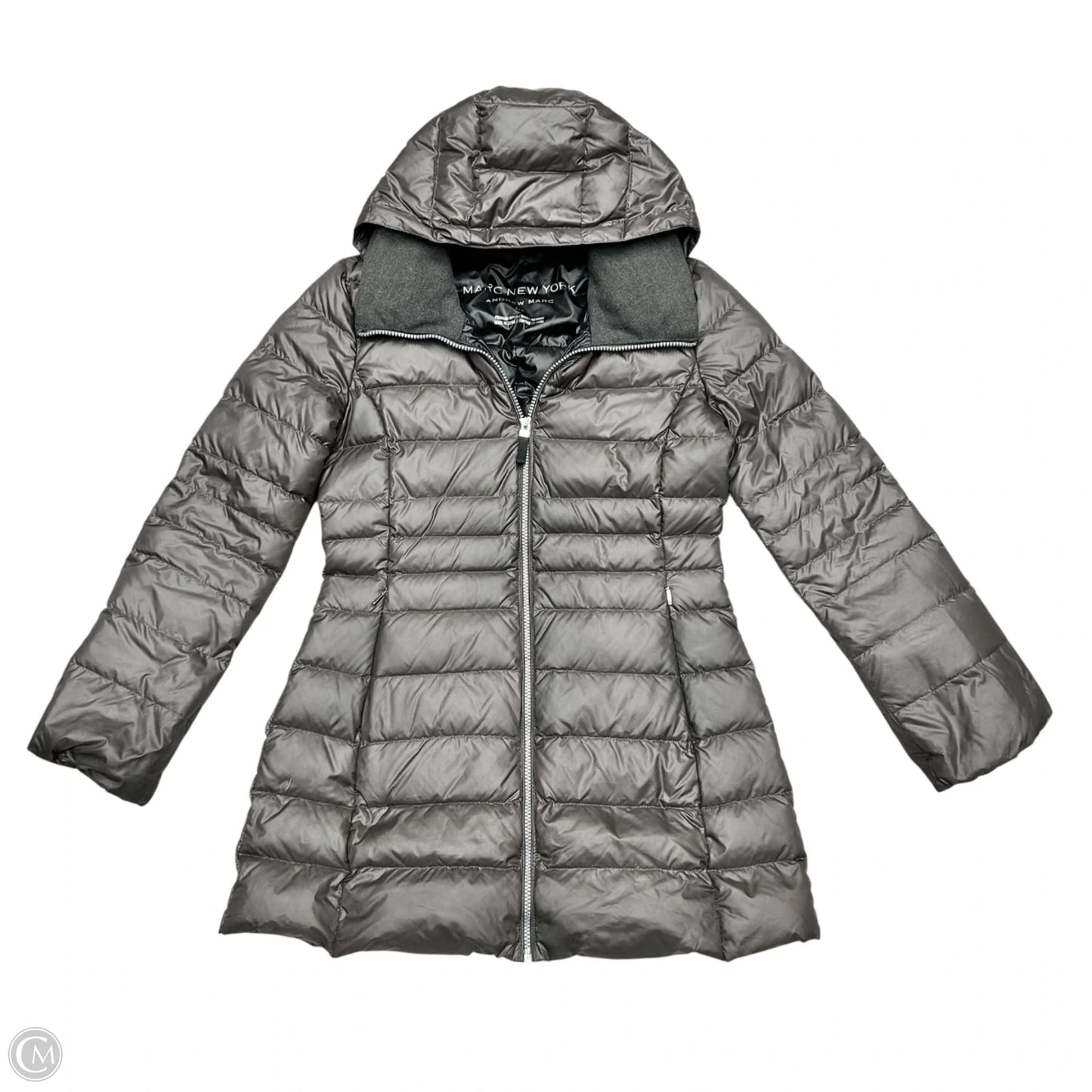 Coat Puffer & Quilted By Marc New York In Grey, Size: S