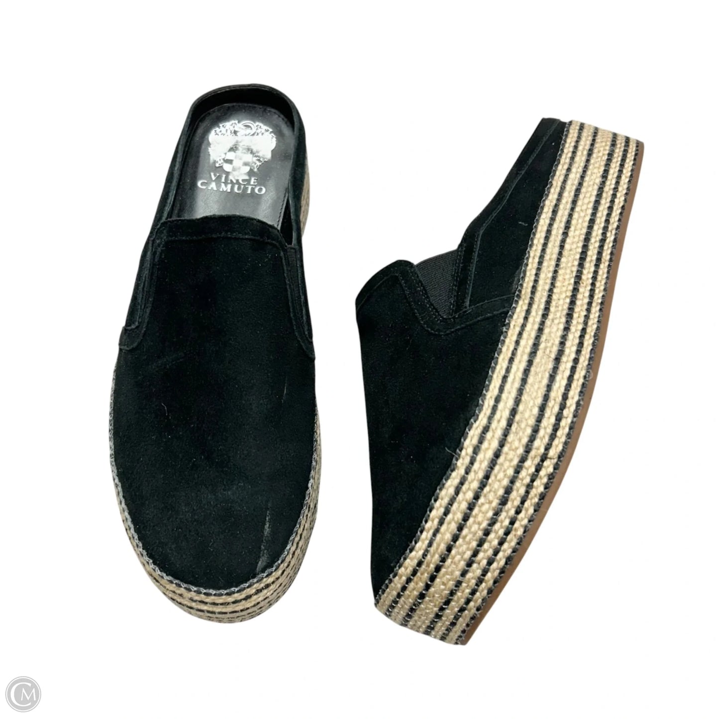 Shoes Heels Platform By Vince Camuto In Black & Cream, Size: 8