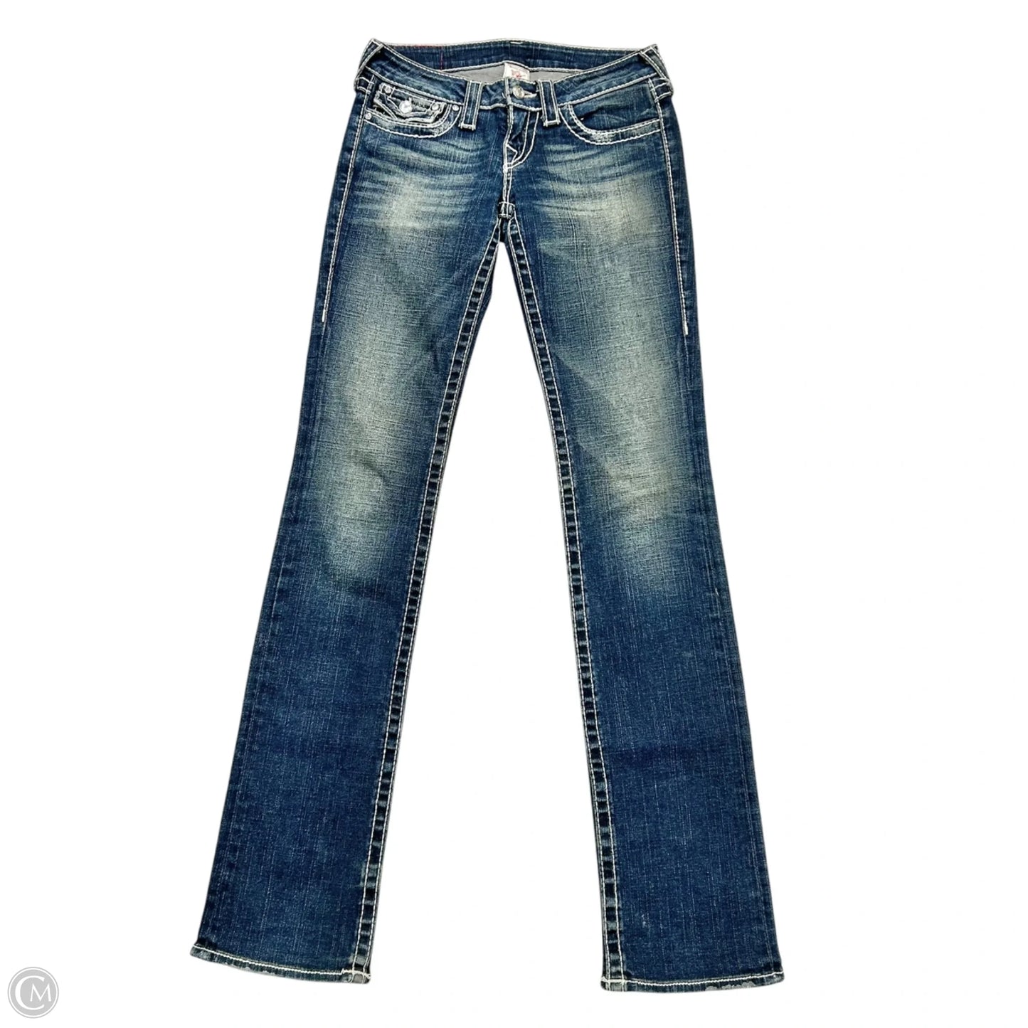 Jeans Skinny By True Religion In Blue Denim, Size: 2