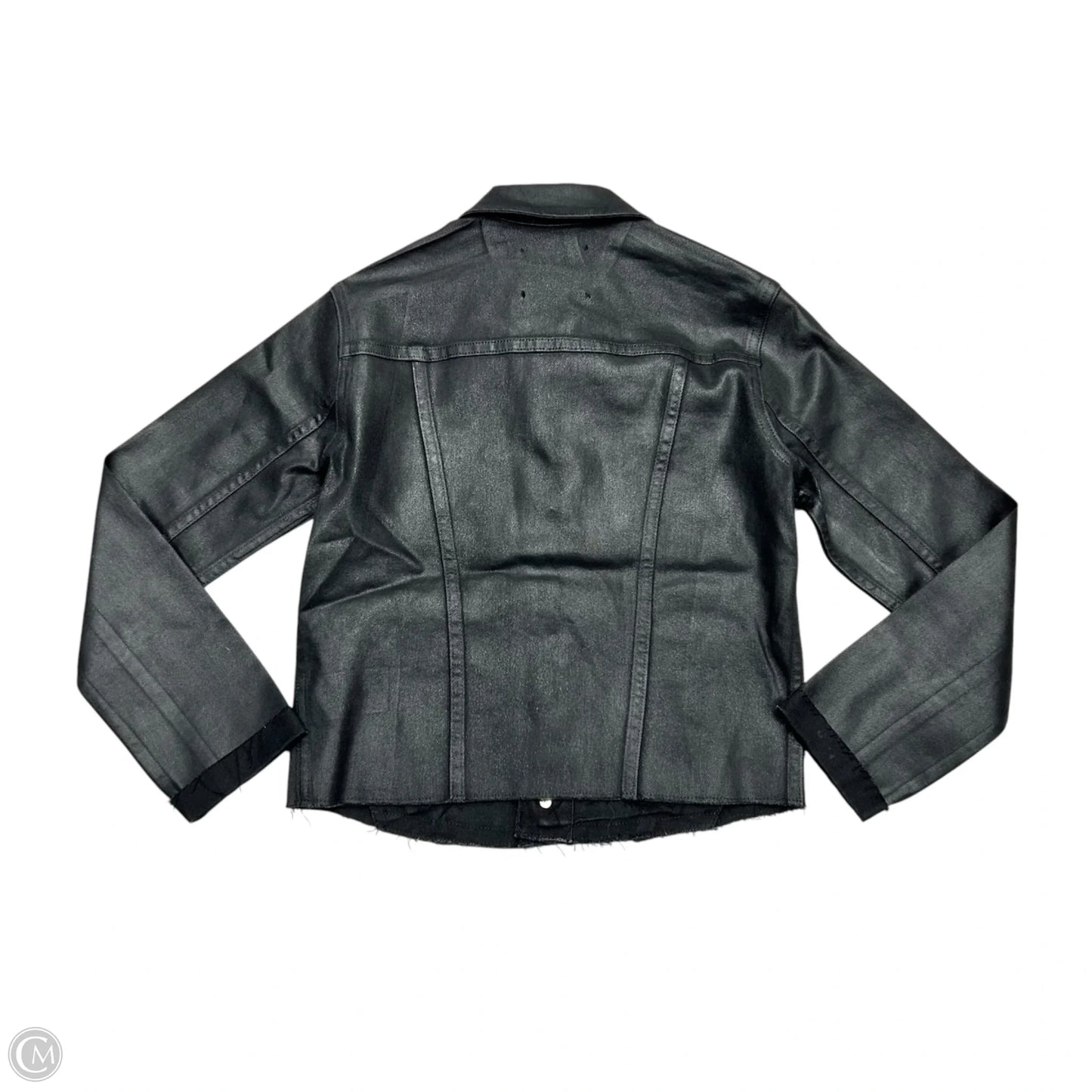 Jacket Denim By L Agence In Black Denim, Size: S