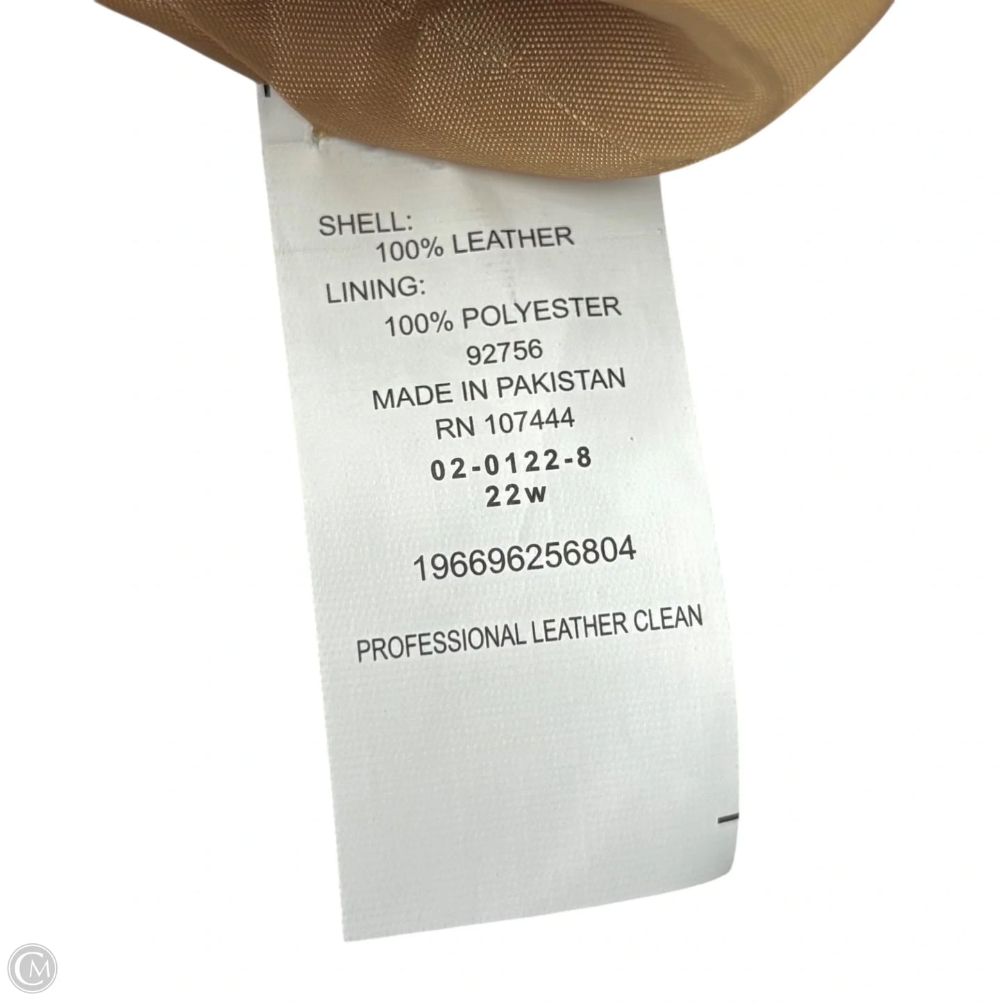 Jacket Leather By Jessica London In Brown, Size: 3x