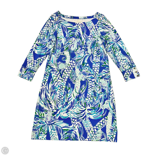 Dress Designer By Lilly Pulitzer In Blue & Green, Size: M
