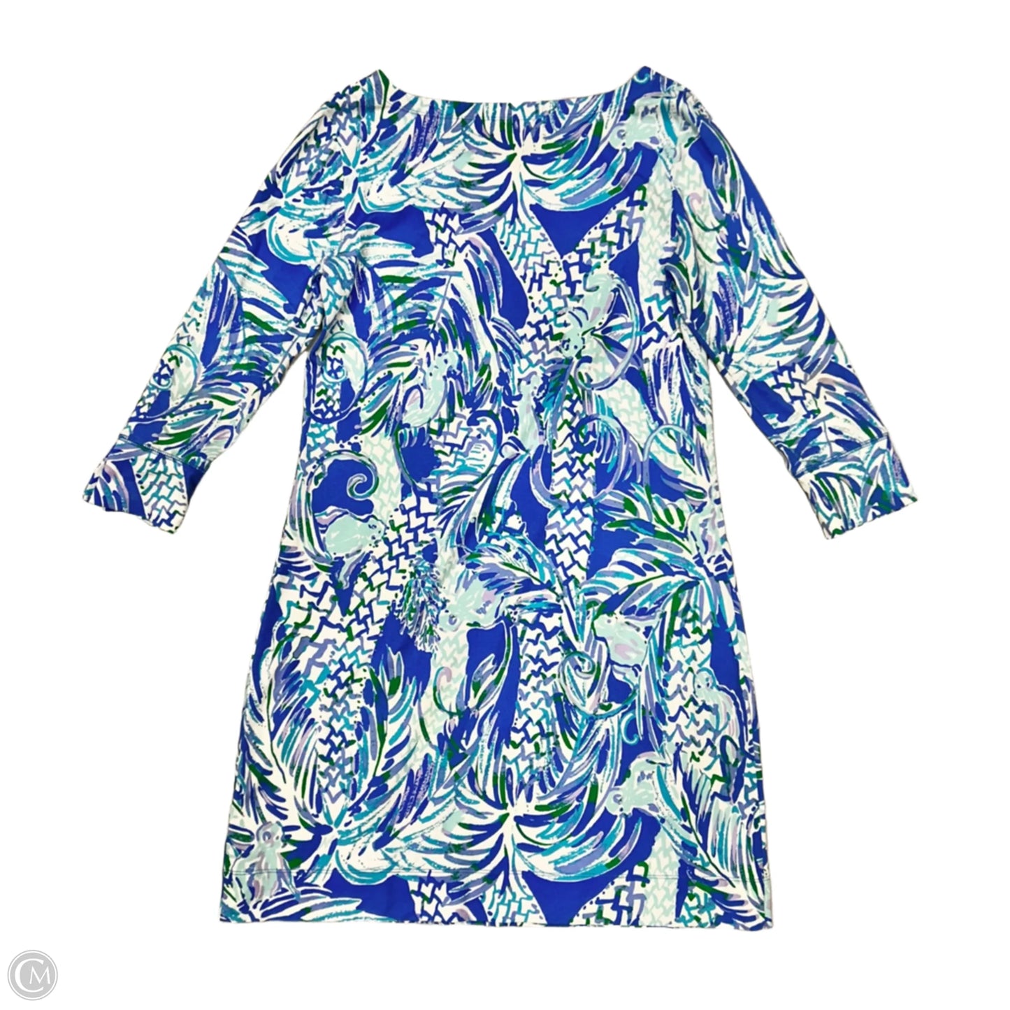 Dress Designer By Lilly Pulitzer In Blue & Green, Size: M