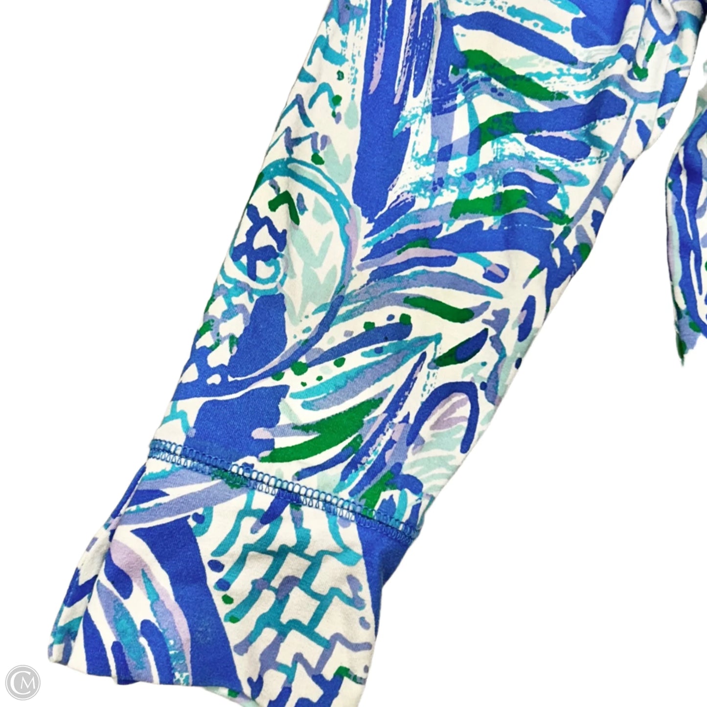 Dress Designer By Lilly Pulitzer In Blue & Green, Size: M