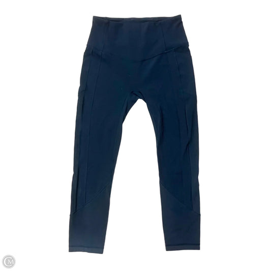 Athletic Leggings By Lululemon In Navy, Size: S