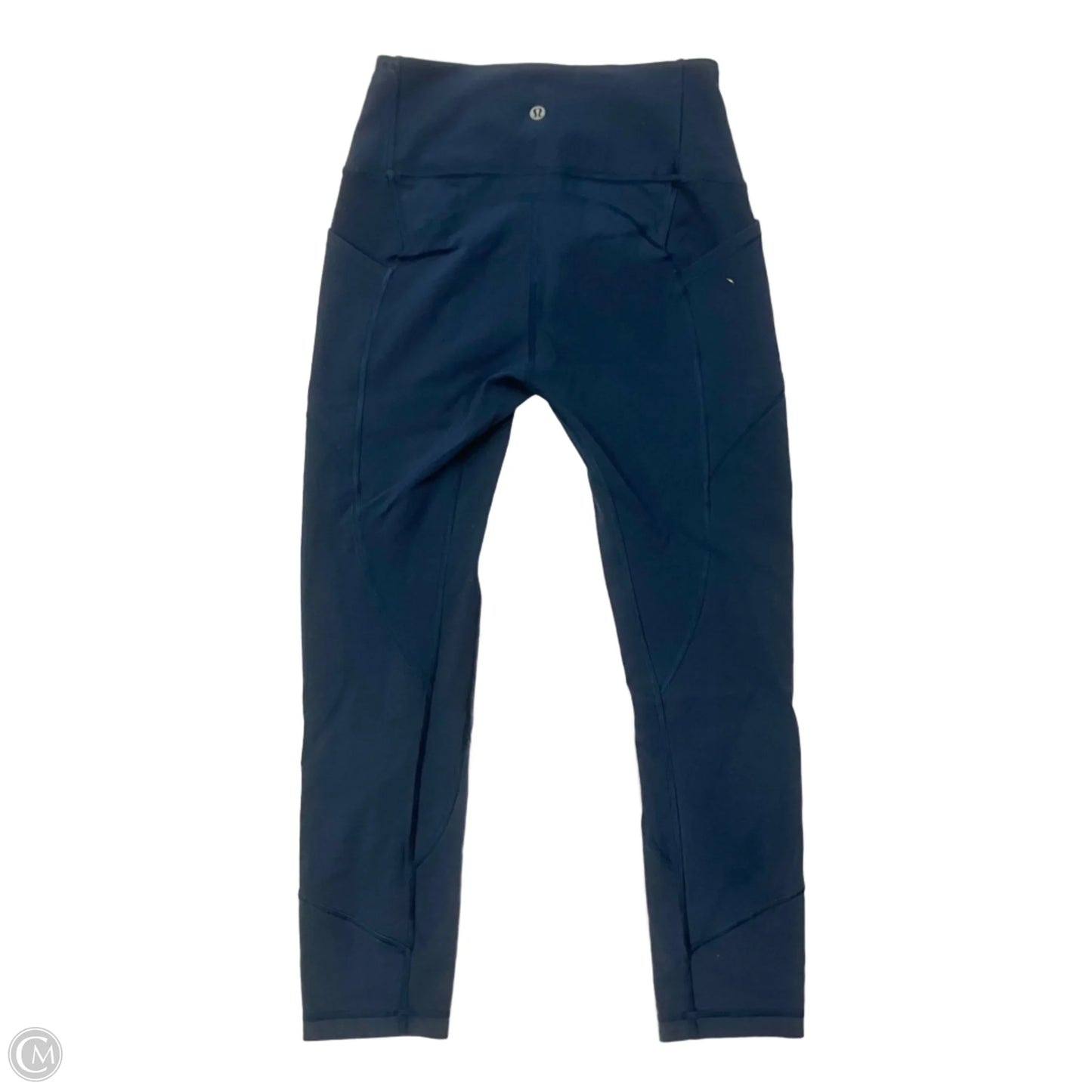 Athletic Leggings By Lululemon In Navy, Size: S