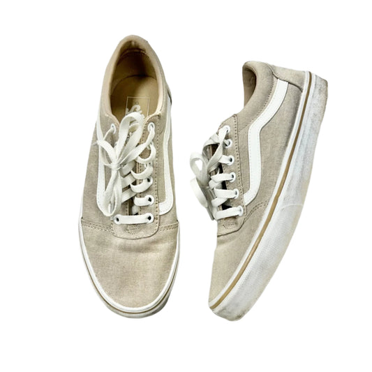 Shoes Flats By Vans In Beige, Size: 9.5