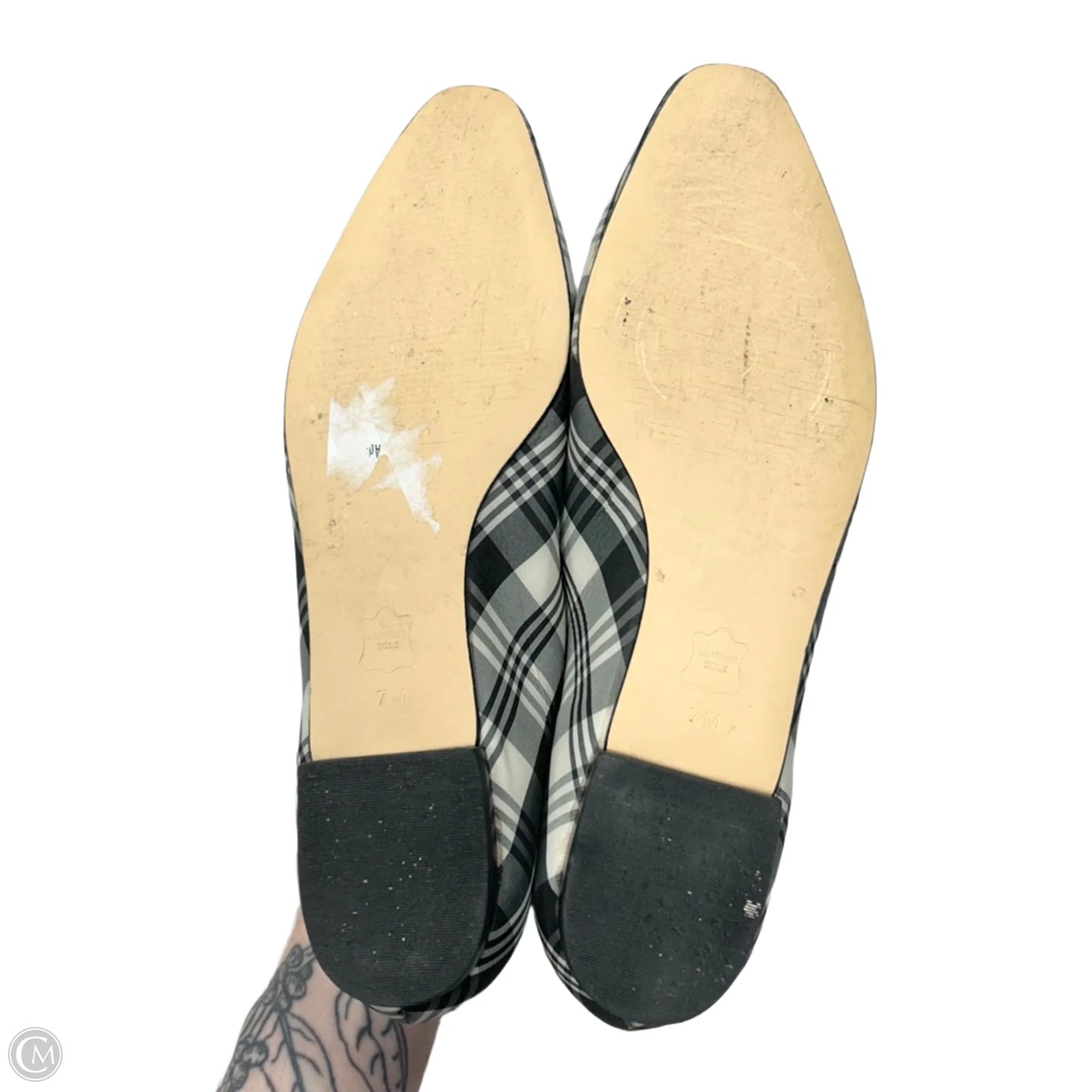 Shoes Flats By Talbots In Black & White, Size: 7