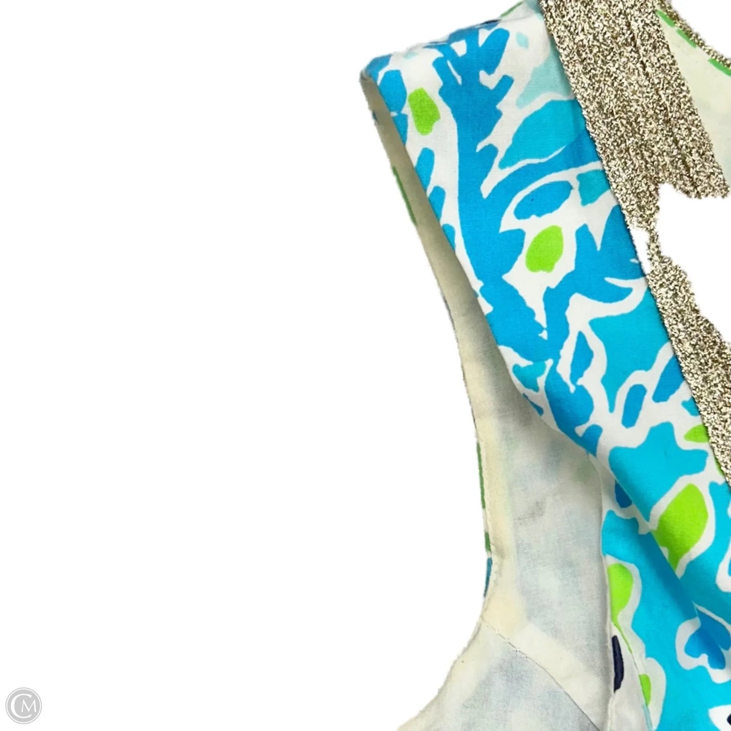 Dress Designer By Lilly Pulitzer In Blue & Green, Size: 4