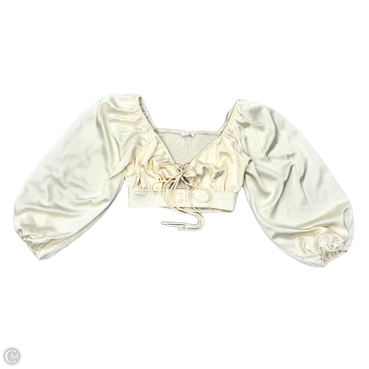 Top Long Sleeve By Blush In Ivory, Size: M