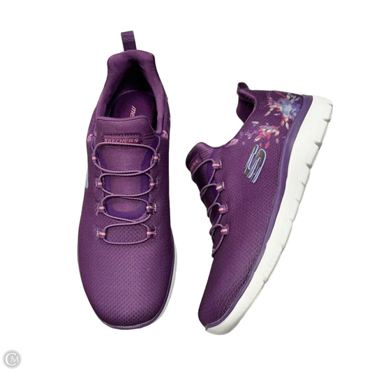 Shoes Sneakers By Skechers In Purple, Size: 9