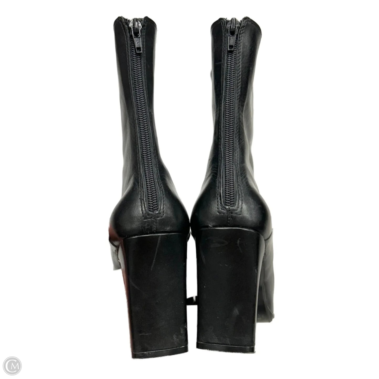 Boots Leather By Amanda Smith In Black, Size: 7.5