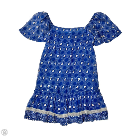 Dress Casual Short By Maeve In Blue & Cream, Size: Xs