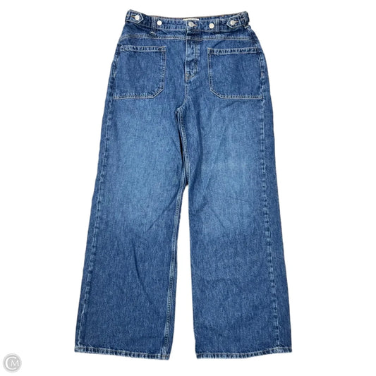 Jeans Wide Leg By We The Free In Blue Denim, Size: 10