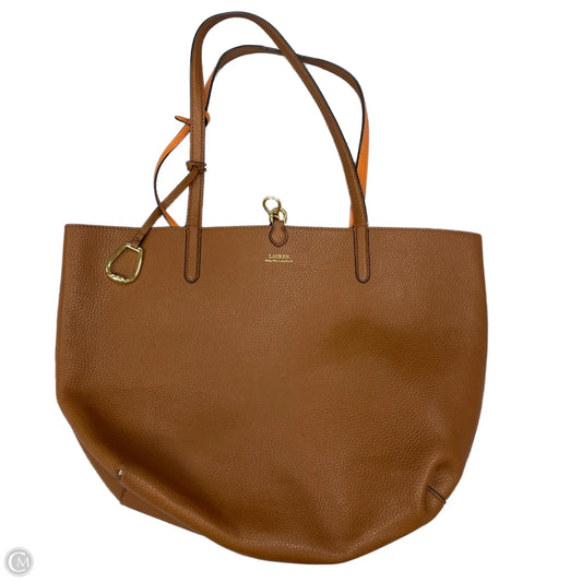 Tote Leather By Lauren By Ralph Lauren, Size: Medium