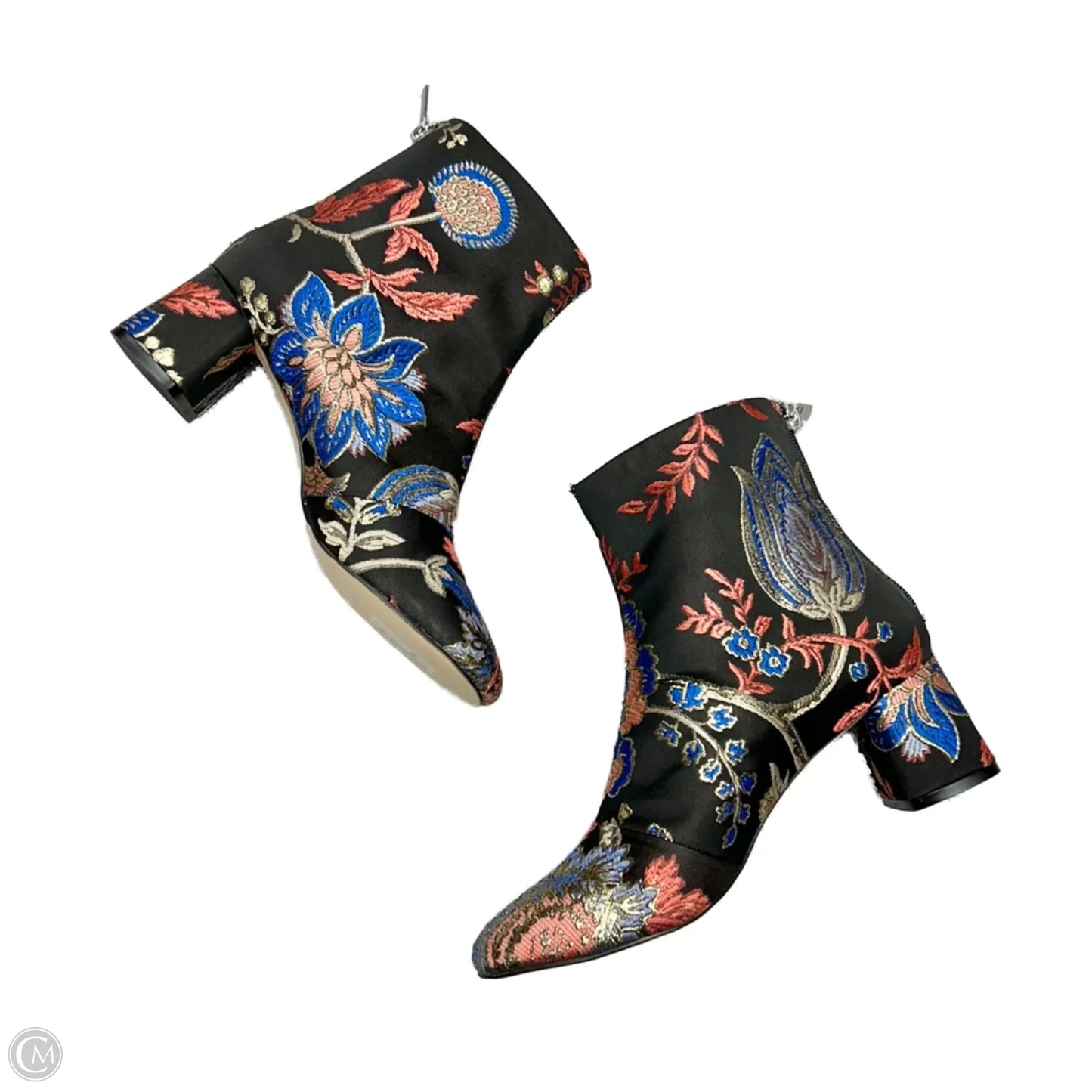 Boots Ankle Heels By Zara In Multi-colored, Size: 7.5