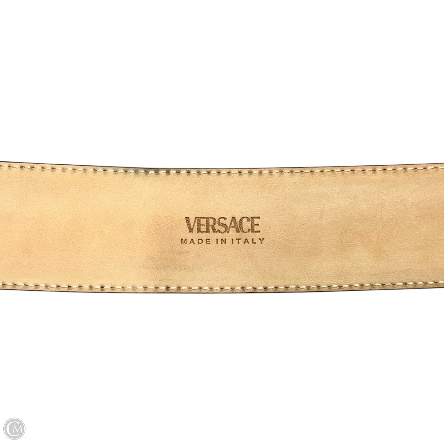 Belt Luxury Designer By Versace, Size: M