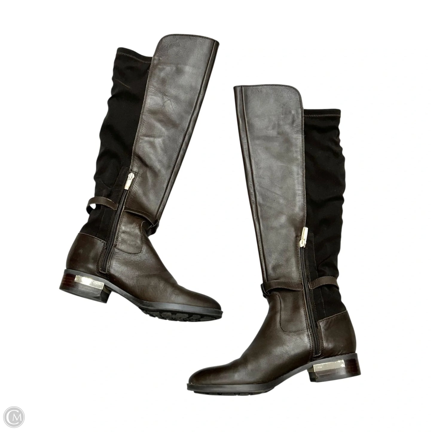 Boots Leather By Vince Camuto In Brown, Size: 6.5