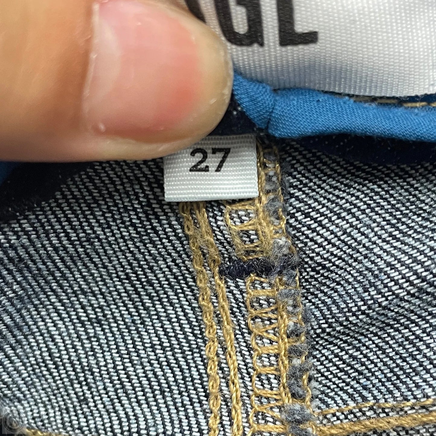 Jeans Straight By Paige In Blue Denim, Size: 4