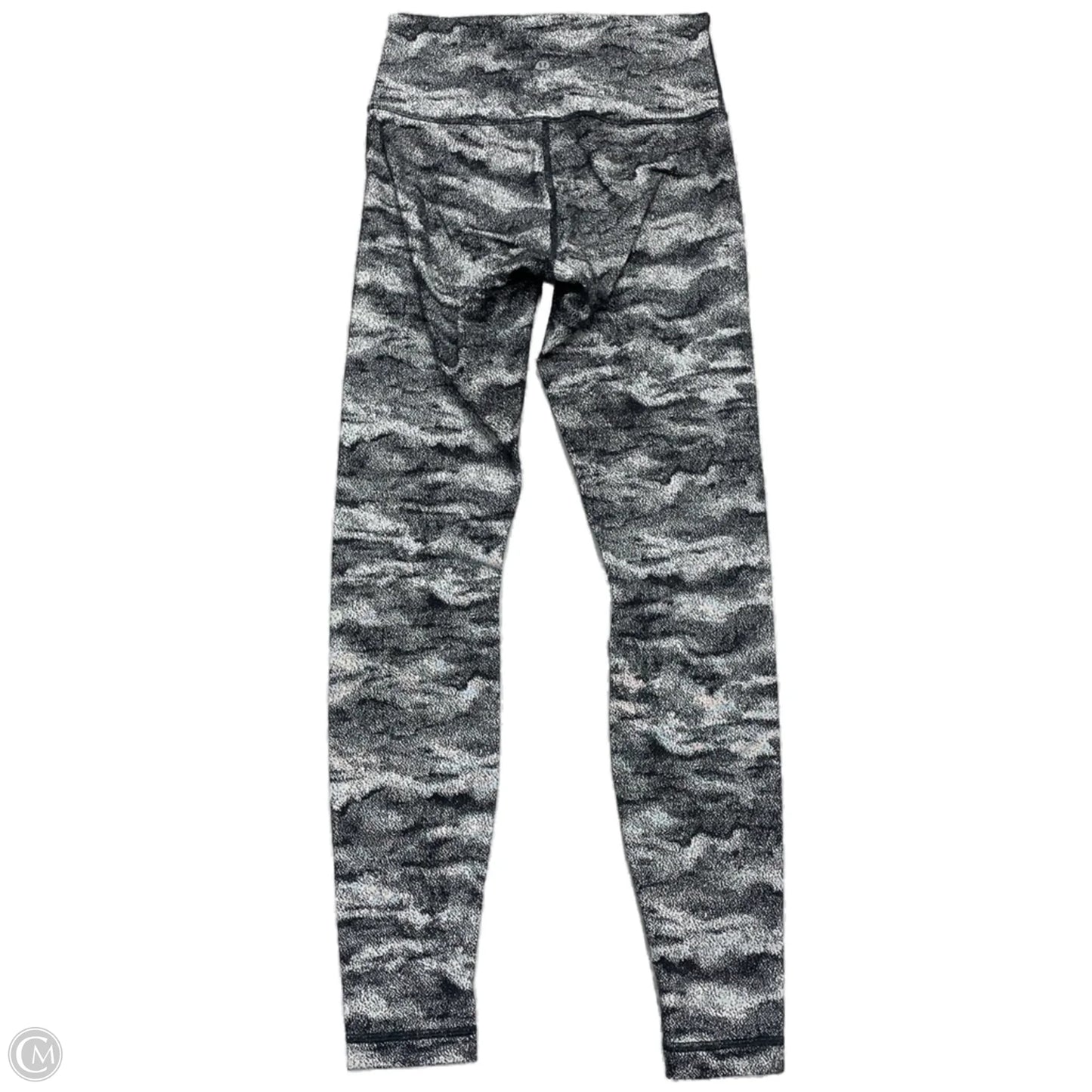 Athletic Leggings By Lululemon In Black & White, Size: M