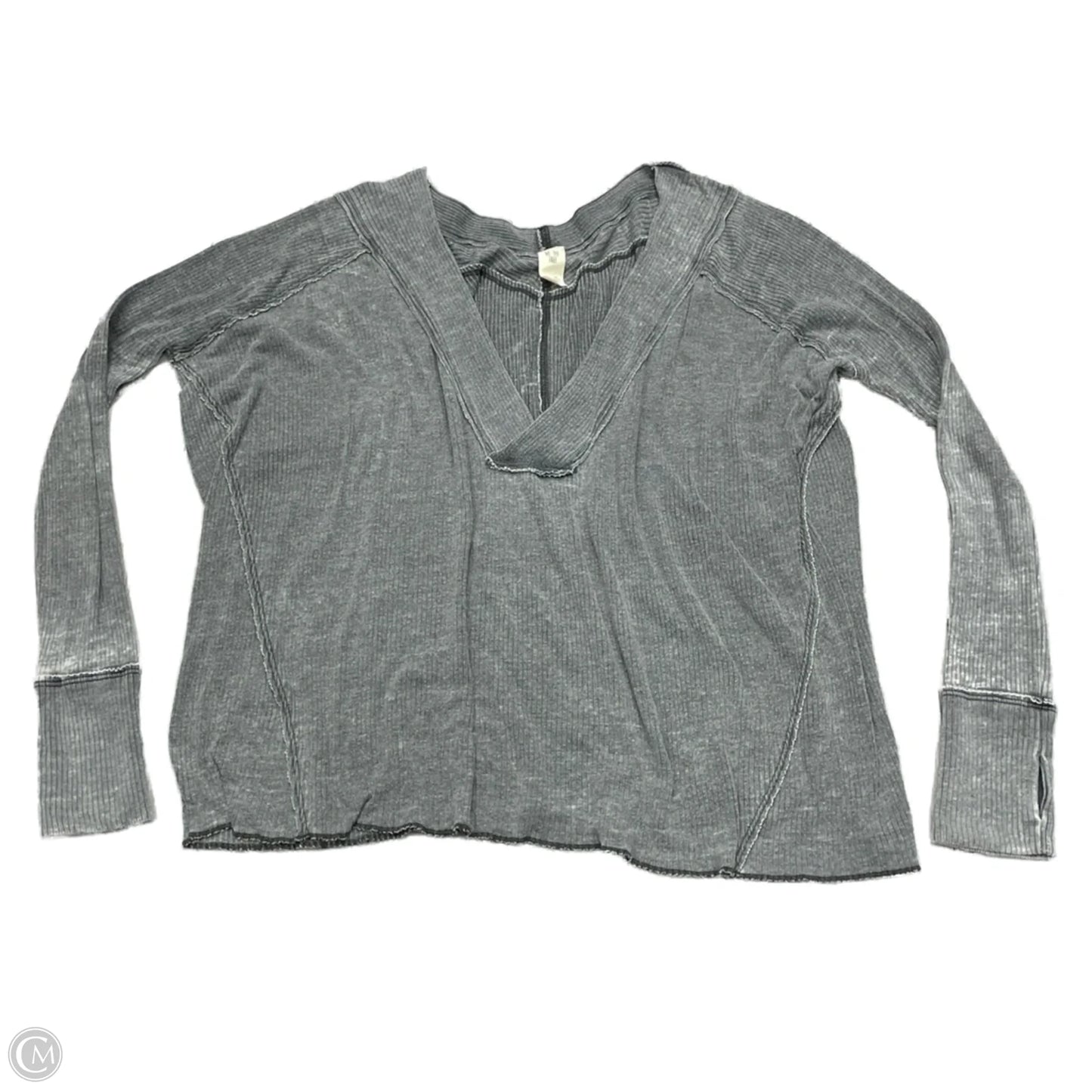 Top Long Sleeve By We The Free In Grey, Size: M