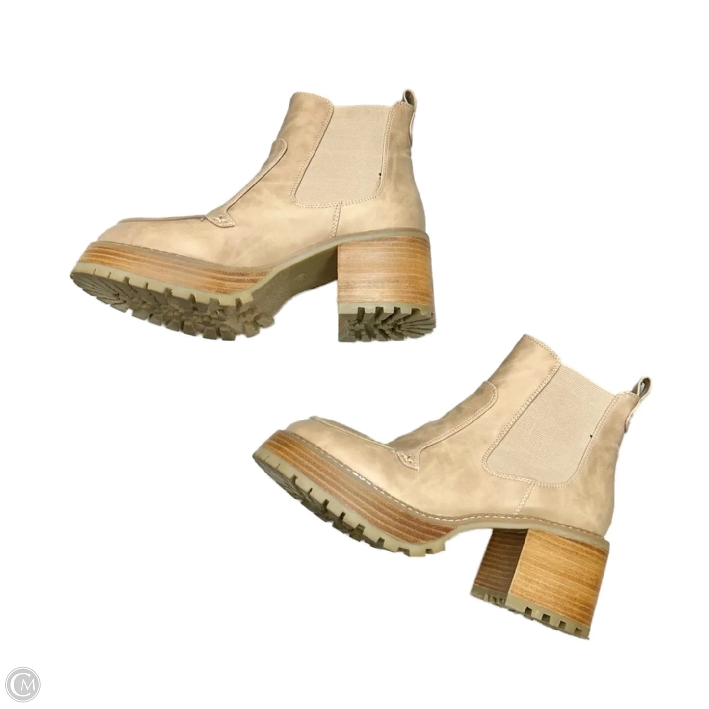 Boots Ankle Heels By Mia In Tan, Size: 10