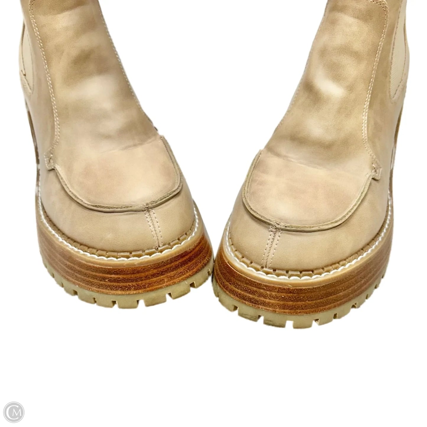 Boots Ankle Heels By Mia In Tan, Size: 10