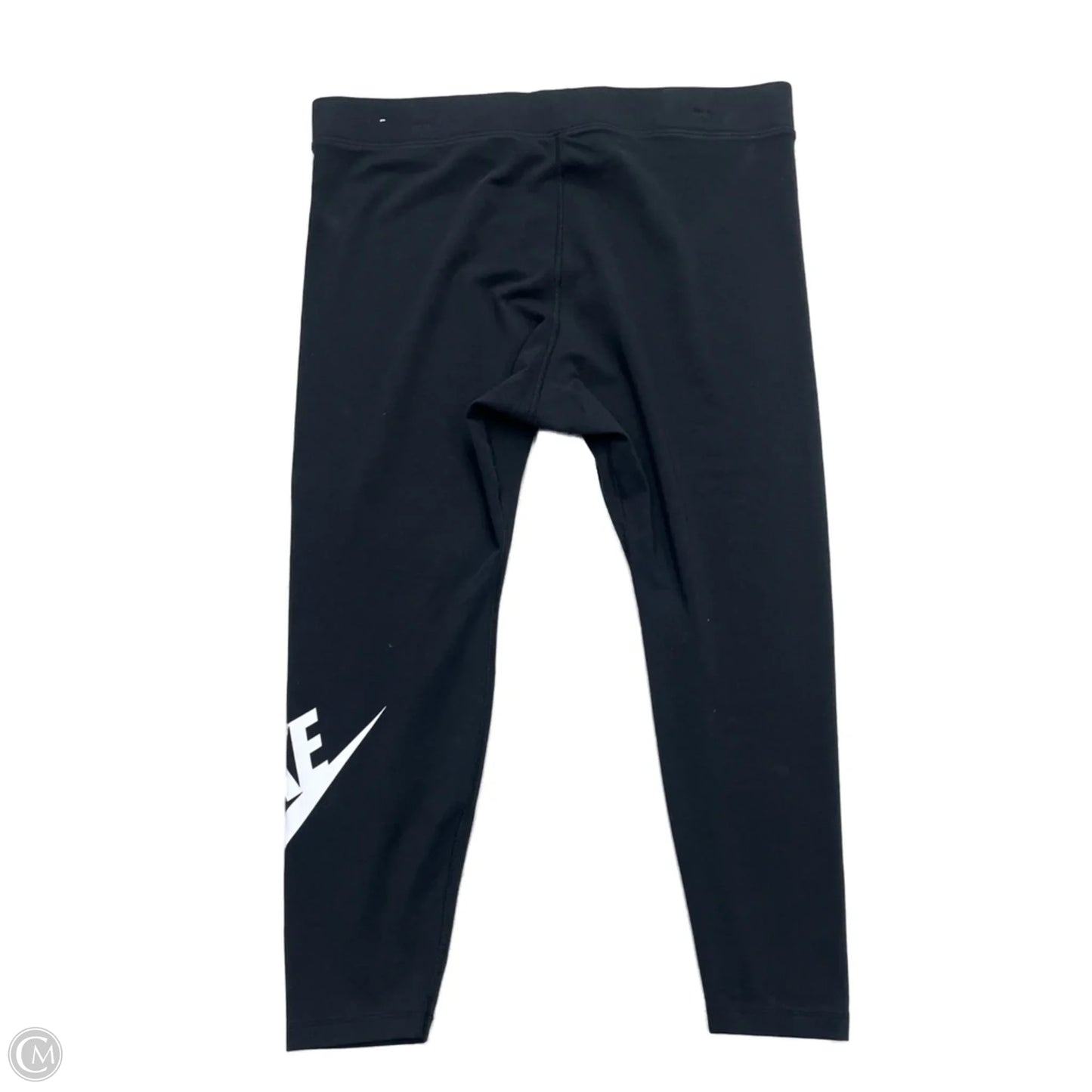 Athletic Leggings By Nike In Black & White, Size: 2x