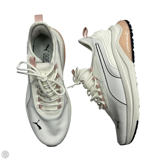 Shoes Athletic By Puma In Pink & White, Size: 9