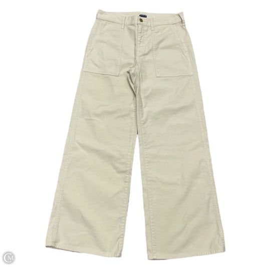 Jeans Wide Leg By J. Crew In Cream Denim, Size: 2