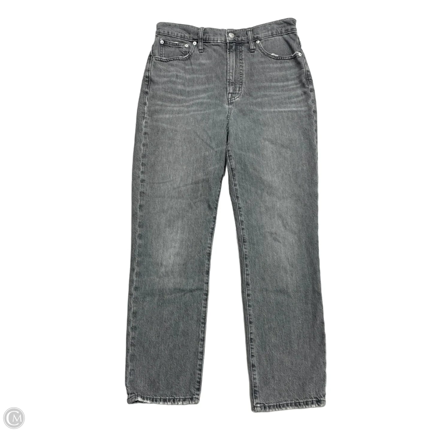 Jeans Straight By Madewell In Grey Denim, Size: 8