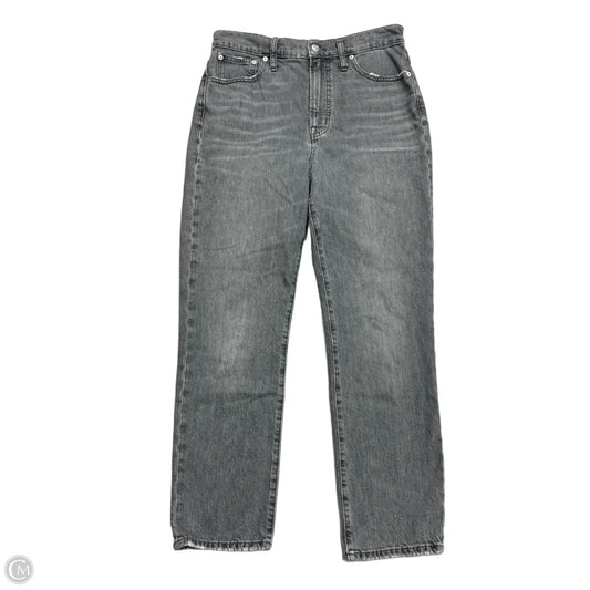 Jeans Straight By Madewell In Grey Denim, Size: 8