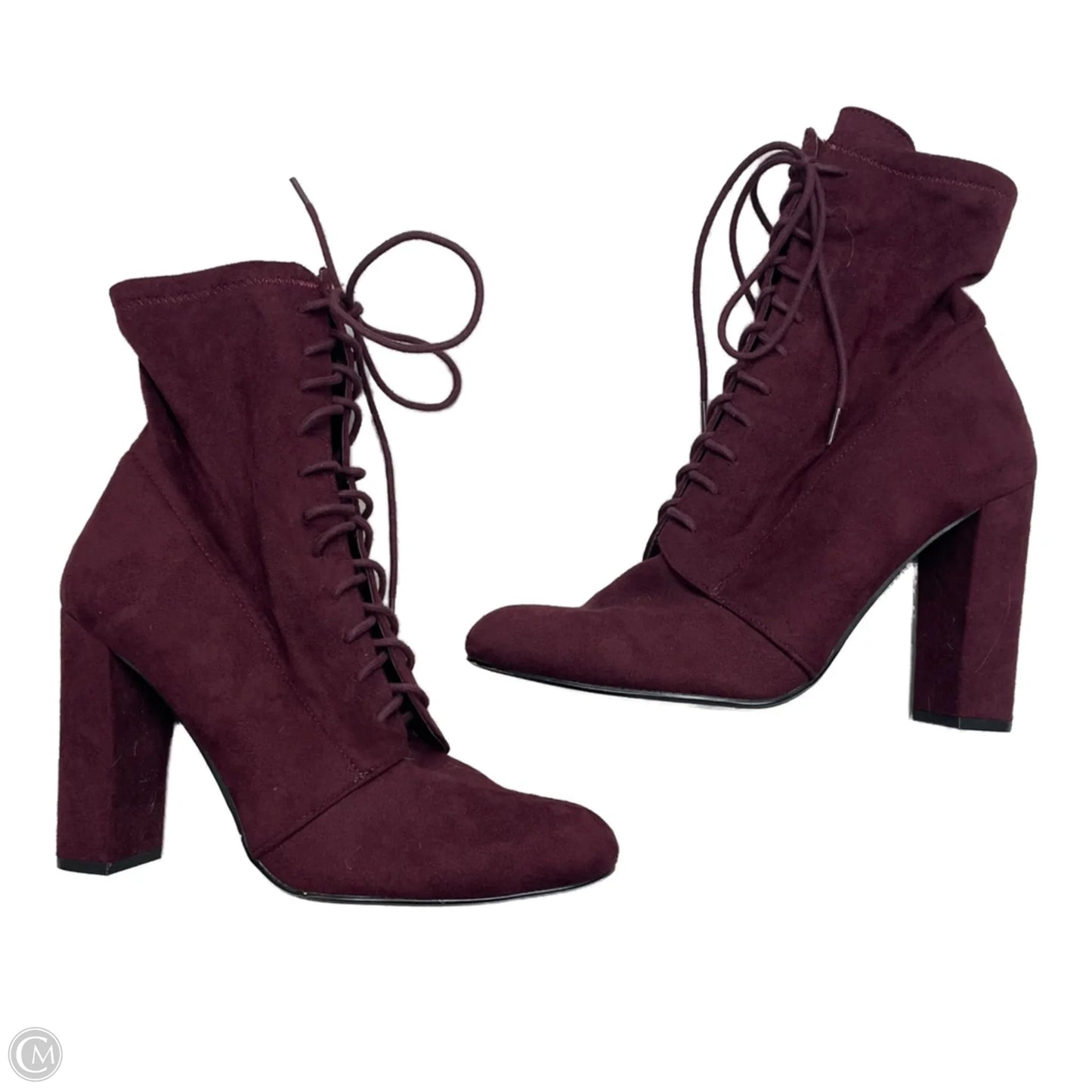 Boots Ankle Heels By Steve Madden In Purple, Size: 9