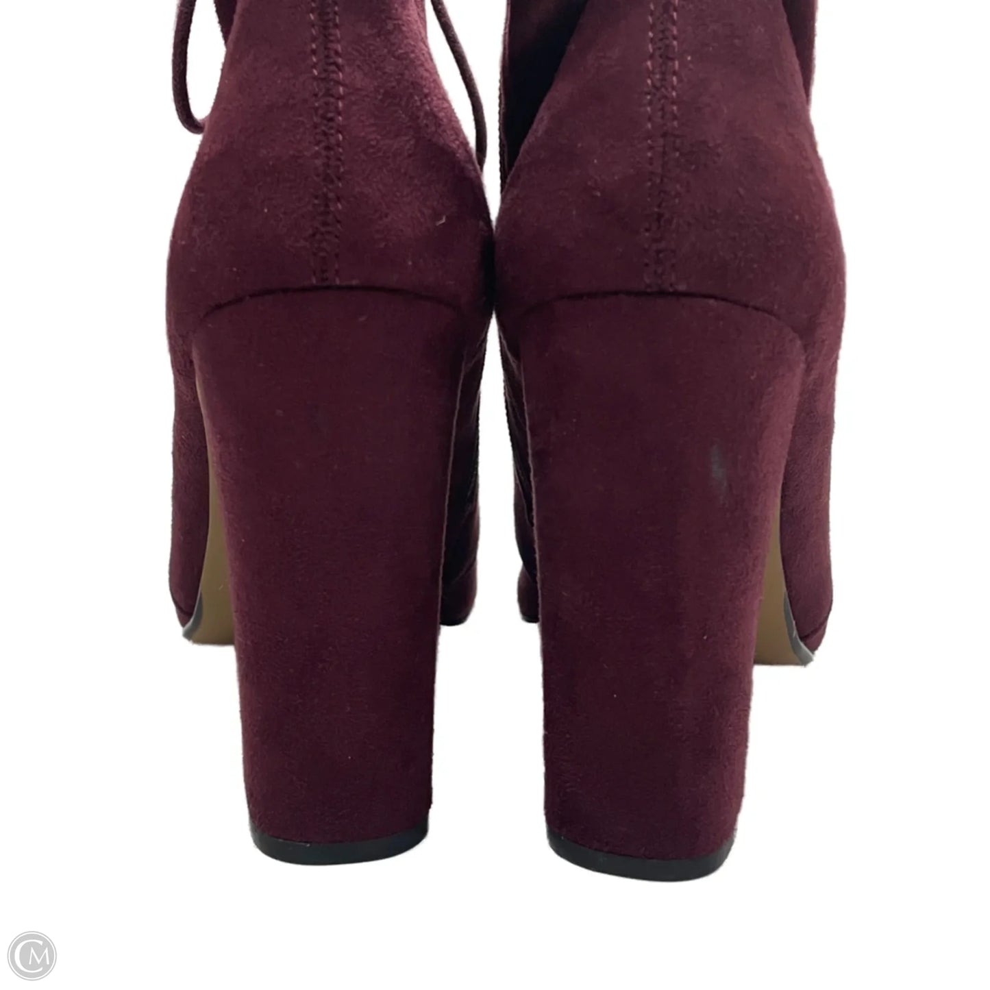 Boots Ankle Heels By Steve Madden In Purple, Size: 9