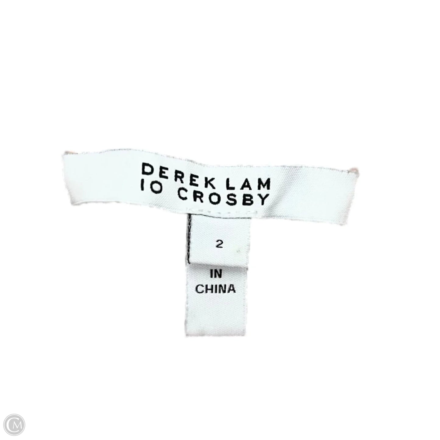 Top Long Sleeve Designer By Derek Lam In Black & Pink, Size: Xs