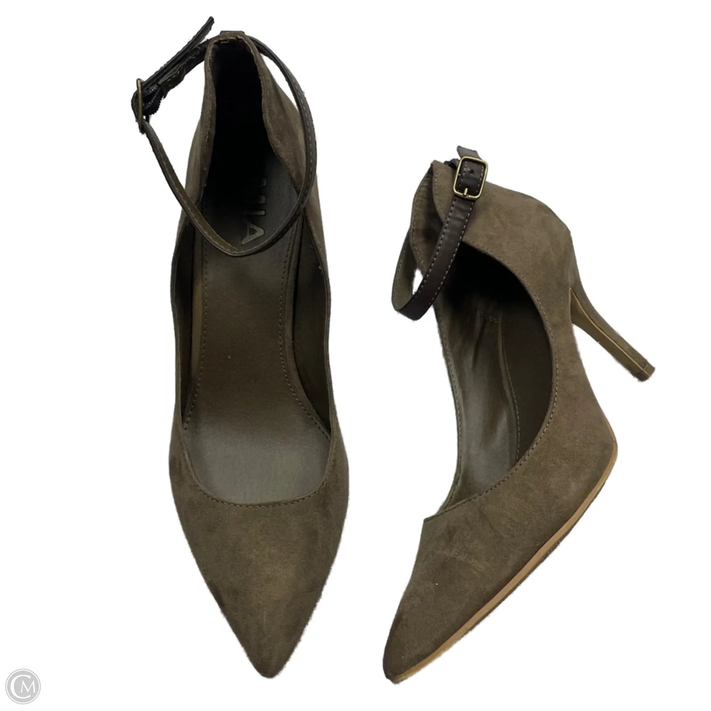 Shoes Heels Kitten By Mia In Brown, Size: 7.5