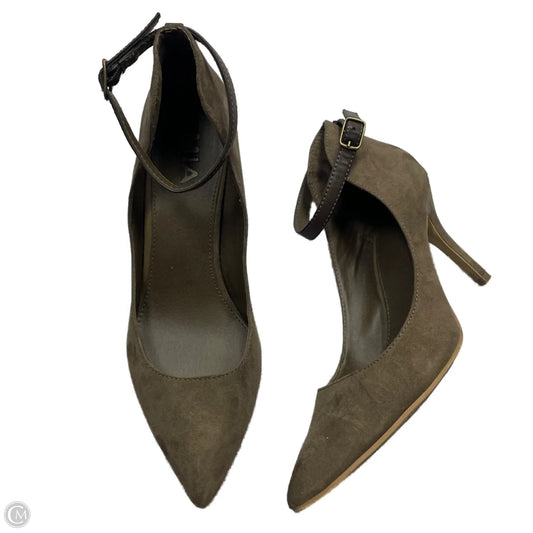 Shoes Heels Kitten By Mia In Brown, Size: 7.5